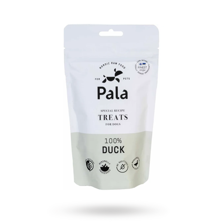 Pala Treats 100% Duck 100g - Matskål, hundgodis & tuggisar