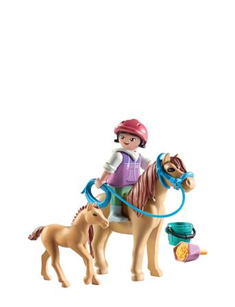 Playmobil Horses Of Waterfall Barn M/ Pony & Føl - 71498 Toys Playmobil Toys Playmobil Horses Of Waterfall Multi/patterned PLAYMOBIL
