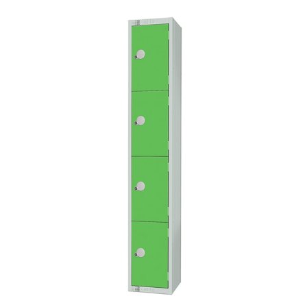 Elite locker, 4 door, 1800x300x450 mm, green