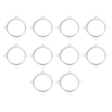 10-pack Turbo Down Pipe 3 tum 4-bultsfläns Rostfritt stål Rostbeständig för GT30 GT35 T3 T4 T6