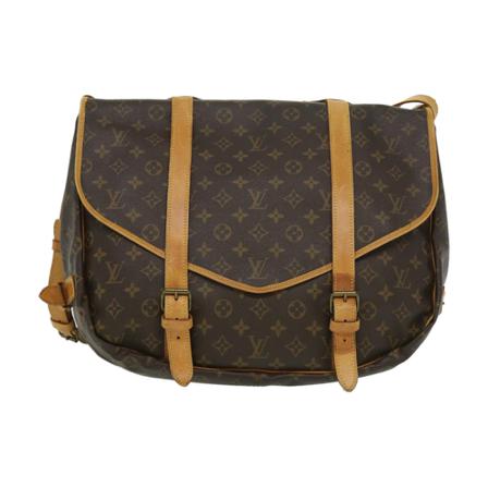Louis Vuitton Vintage, Pre-owned Shoulder Bags Bruin, Dames, Maat:ONE Size,Canvas