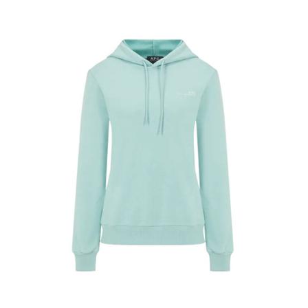 A.p.c. Embroidered Hoodie Blå, Dame