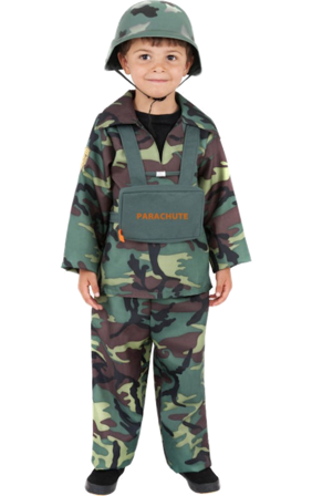 Armépojke-dräkt barn L