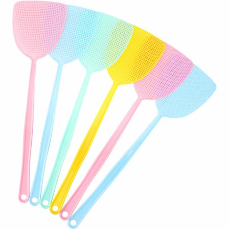 Flugsmälla - 6-pack flerfärgade manuella skadedjursbekämpare