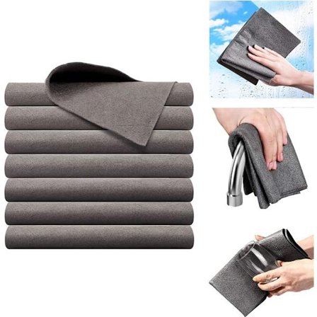 7 stycken 30*30cm magiska dukar för fönsterputsning, vatten