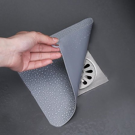 Silikon Avloppsskydd, 2-pack 12,7x12,7 cm Avloppsluktsblockerare för Badkar Handfat och Golvbrunnar, Halkfritt Badrum Kök Tvättstuga Avlopp