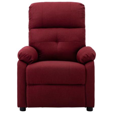 Vidaxl Reclinerfåtölj Vinröd Tyg Röd