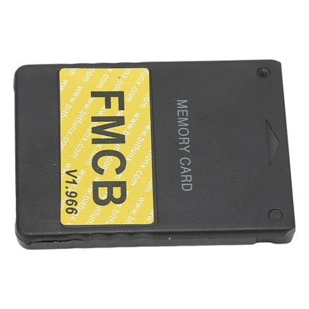 Minneskort FMCB V1.966 Plug and Play Spelkonsol Externt Datakort med Free McBoot för PS2 64MB Gul Sticker