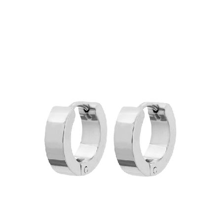 Edblad Fave Hoops Steel Smycken & klockor Dam Grå ONESIZE