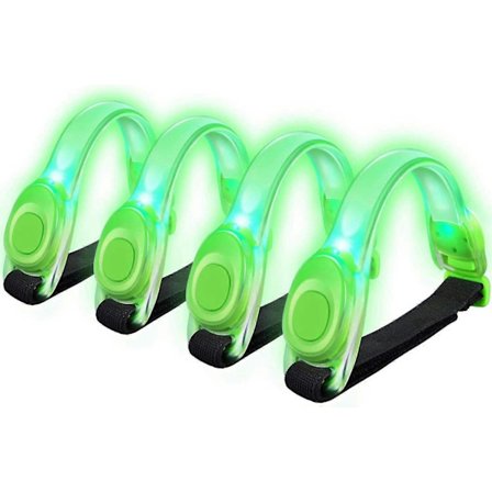 4-pakning LED-armbånd med refleks - for løping og jogging (FMY)