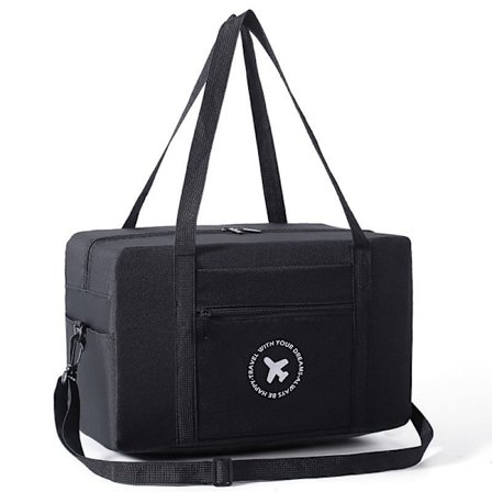 Kabinveske 40x20x25 cm for Ryanair Godkjent Størrelse Sammenleggbar Veske Reisebag Under Sete Bagasjeholder