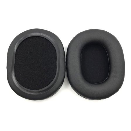 1 par öronkuddar öronkudde SVART PROTEIN LÄDER PROTEIN LÄDER Black Protein Leather-Protein Leather