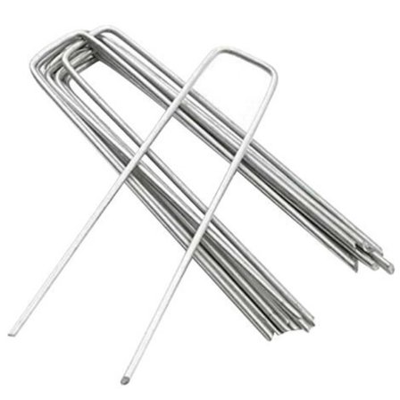 Trampolinankarsats, U-formade tältankare, markankare, trädgårdstrampolinpålar, fästpålar/pålar | Metallgolvankare, 6 tum, 25 stycken