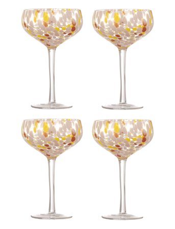 Lilya Cocktail Glass Pink Bloomingville