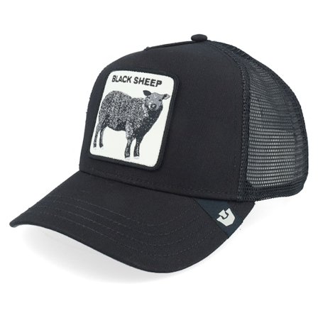 Goorin - Schwarz trucker Cap - Black Sheep Void Black A-Frame Trucker @ Hatstore