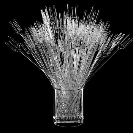 80 st plastplockhållare Transparent