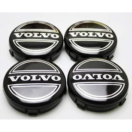 4 stk 64 mm navkapsler for Volvo C70 S60 V60 V70 S80 XC90, hjulnav, navkapselbeskyttelse