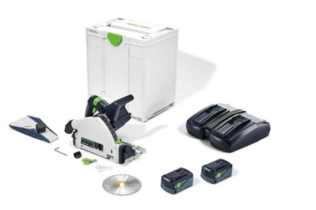 Festool 18 V TSC 55 5,0 KEBI-Plus/XL Sänksåg med batteri och laddare, Maskiner