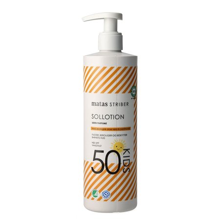 3 for 2 - Matas Striber Kids / Børn Sollotion SPF 50 Uden Parfume 400 ml, Skincare, Solpleje, Solcreme
