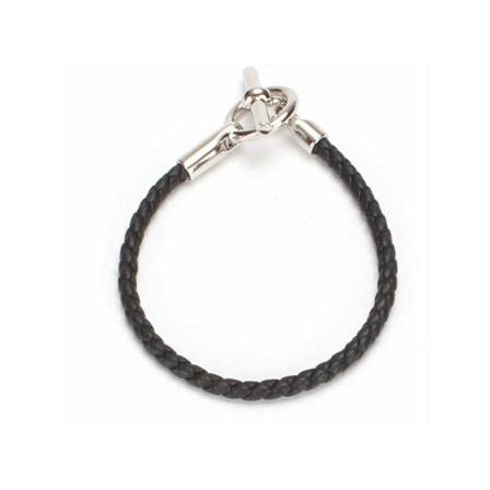 Hermès Vintage Pre-owned Glenan Wrap Bracelet , Zwart , Dames , Maat: ONE Size Vintage Sieraden