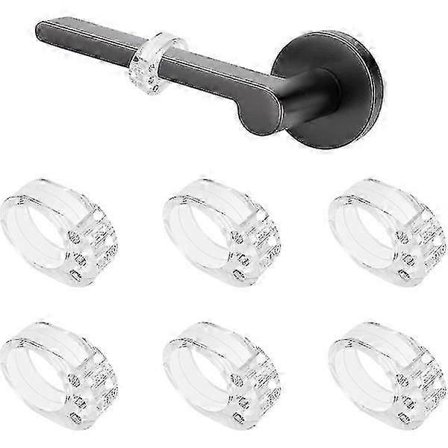 Dörrstopp 3-pack PVC Dörrhandtagsstopp Dörrbuffert Silikon Dörr Anti-Handtagsskydd (Transparent)