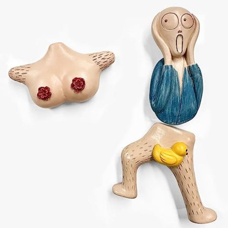 Kylmagneter, Kylskåpsmagneter, Söta magneter för kylskåp, kontorsskåp, vit