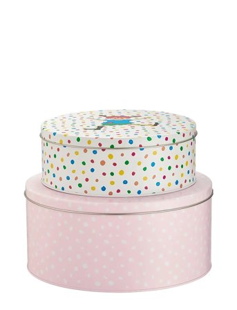 Muurla | Tin Jars 2-Set, Pippi And The Horse/Hoppsansa | ONE SIZE