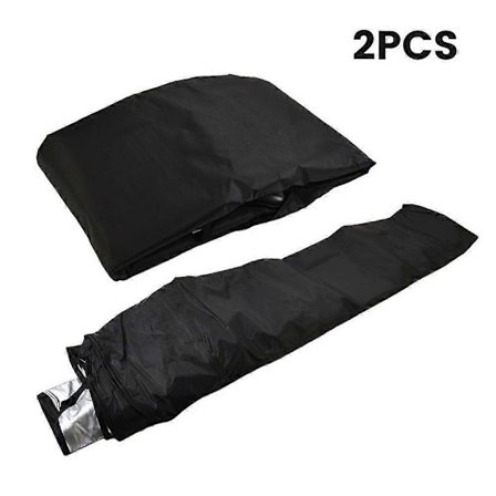 Uteplats Metall Gungstol Bänk med Justerbart Tak - Väderbeständig Svart Stål Hängande Trädgårdssits