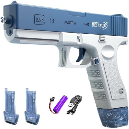 Vandpistol, vandpistol pink, elektrisk vandpistol til voksne, vandpistoler til børn, batteridrevet vandpistol til vandkamp