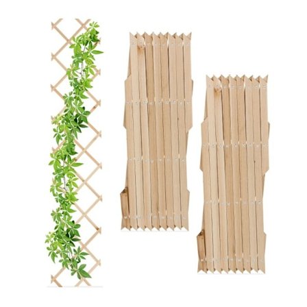 Infällbar spaljé i trä, set om 3