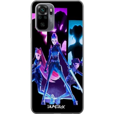 Kompatibelt Mobildeksel til Xiaomi Xiaomi Redmi Note 10 Futuristisk jente gruppe illustrasjon med neonlys og sterke farger i sci-fi estetikk