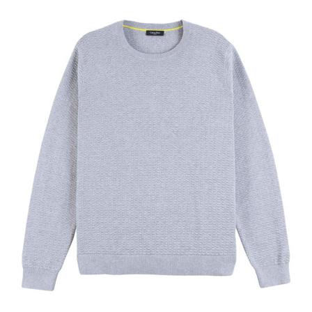 Calvin Klein Sawart Trui , Grijs , Heren , Maat: 2XL