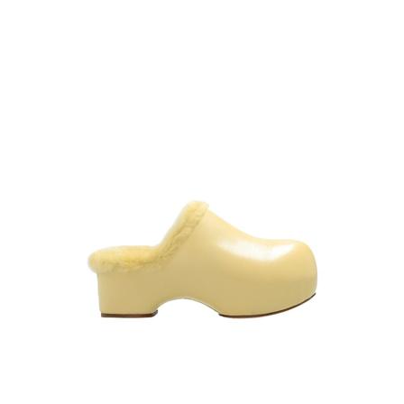 Jil Sander Leather clogs Gul, Dame Træsko, Størrelse: 36 EU
