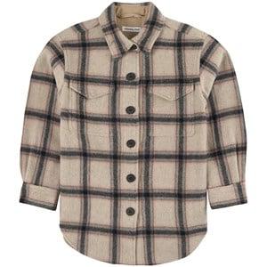 Designers' Remix Girls Beige Checkered Jacket 14 Years - Coats and jackets - 14 years - Cream