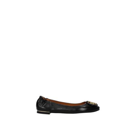 Tory Burch, Minnie Ballets Flats Czarny, Kobieta, Rozmiar: 35 EU