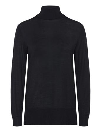 Charlenebbroll Neck Knit Black Bruuns Bazaar