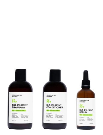 Scandinavian Biolabs Hair Routine Men (Shampoo, Conditioner, Serum) - Nude - 600 ML