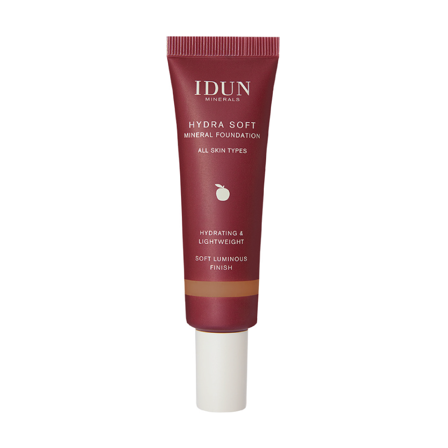 IDUN Minerals Hydra Soft Mineral Foundation, Alva, Medium/mørk, 30 ml