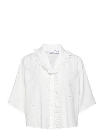 Slfbrody 24 Broderi Shirt B White Selected Femme