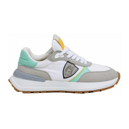Philippe Model Low-Top Sneakers With Logo-Patch Hvid, Dame, Størrelse: 37 EU