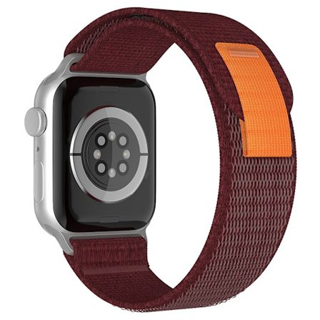 Apple Watch 38/40/41/42 mm Armband Nylon Trail Loop Vinröd