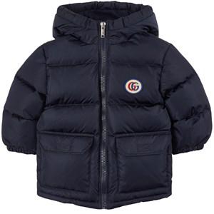 Kids - Gucci Navy GG Logo Puffer Jacket 9-12 months - Coats and jackets - 9-12 months - Navy