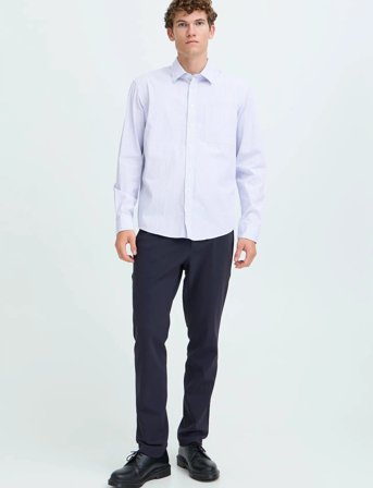 Casual Friday Cfbjørn Striped Shirt - Blue - L