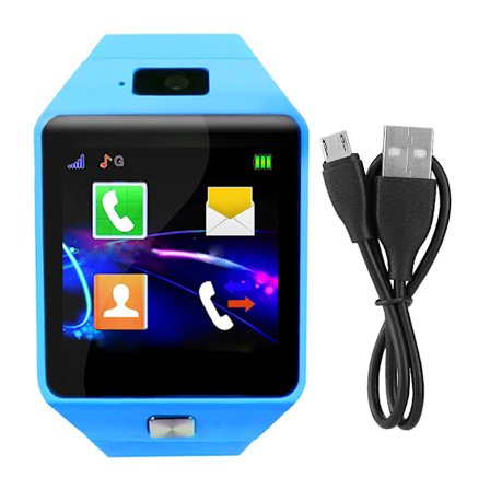 1,56-tums barns pekskärm Bluetooth Smart Watch Stöd SIM TF-kort Armband (Blå)