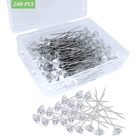 200 stk. Corsage Boutonniere Pins, Sy Corsage Blomster Pins, 2 Tommer Lang F