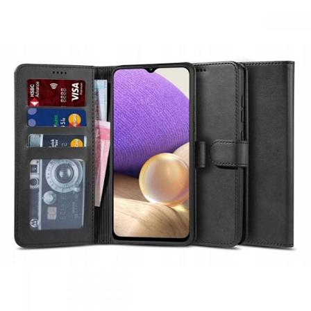 Samsung A32 4G Pung Etui PU Læder 4 RUMM Black
