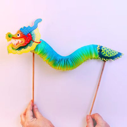 DIY Paper Dragon nytår DIY tredimensionel trækblomst