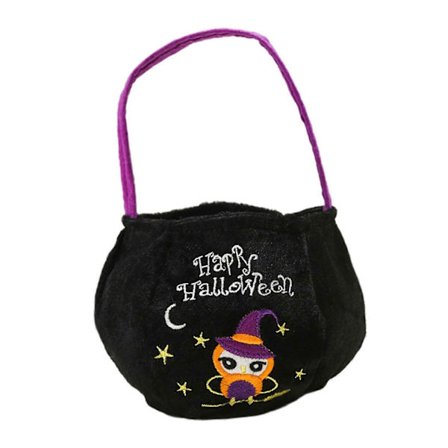 Knask eller Knep Tote Bag Party Favor Forsyninger med Håndtak Halloween Godtepose Ugle