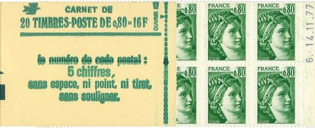 Frankrig 1977-1978 - Frimærkehæfte YT 1970-C1 - Postfrisk