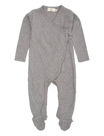 Copenhagen Colors Pointelle Cross-Over Full Body - Grey - 74